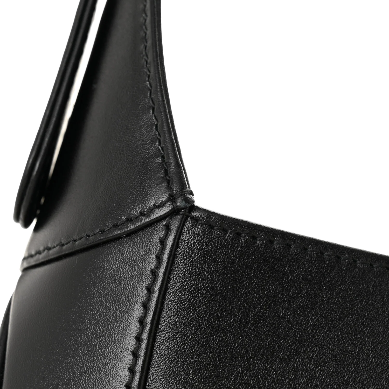 Calfskin Small Jackie Shoulder Bag Black - Top Club