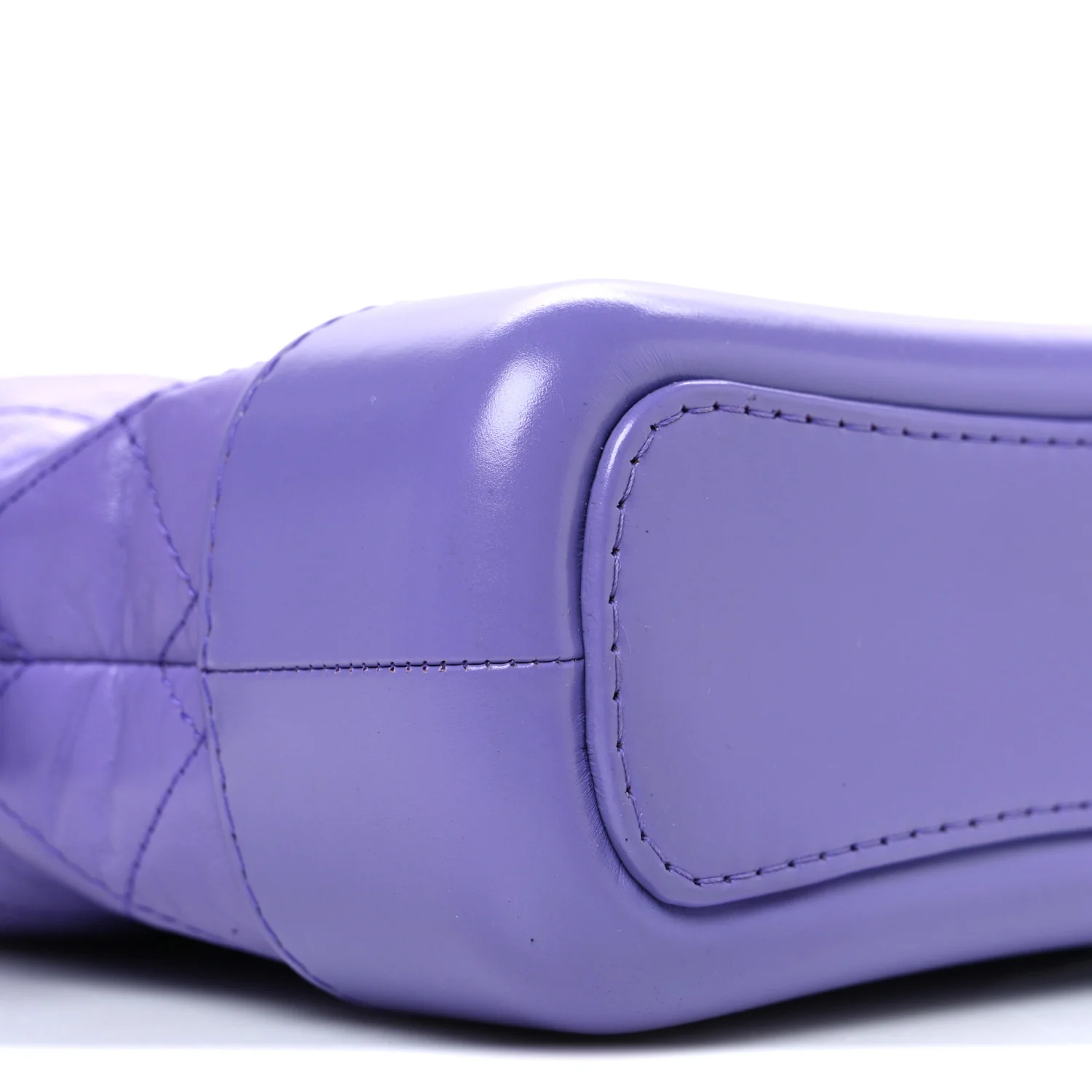 Aged Calfskin Quilted Small Gabrielle Hobo Purple - Top Club