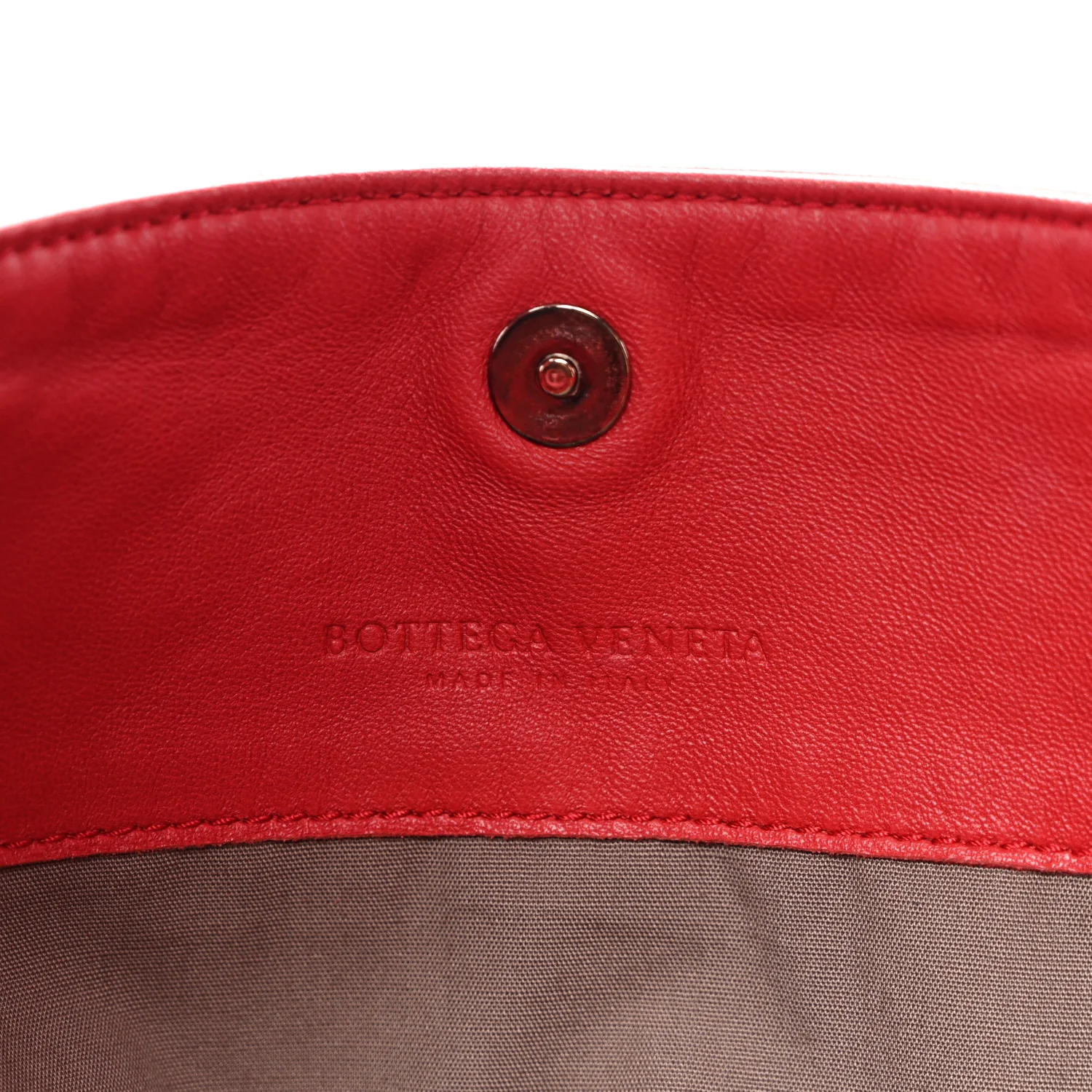 Nappa Intrecciato Patchwork Hobo Red - Top Club