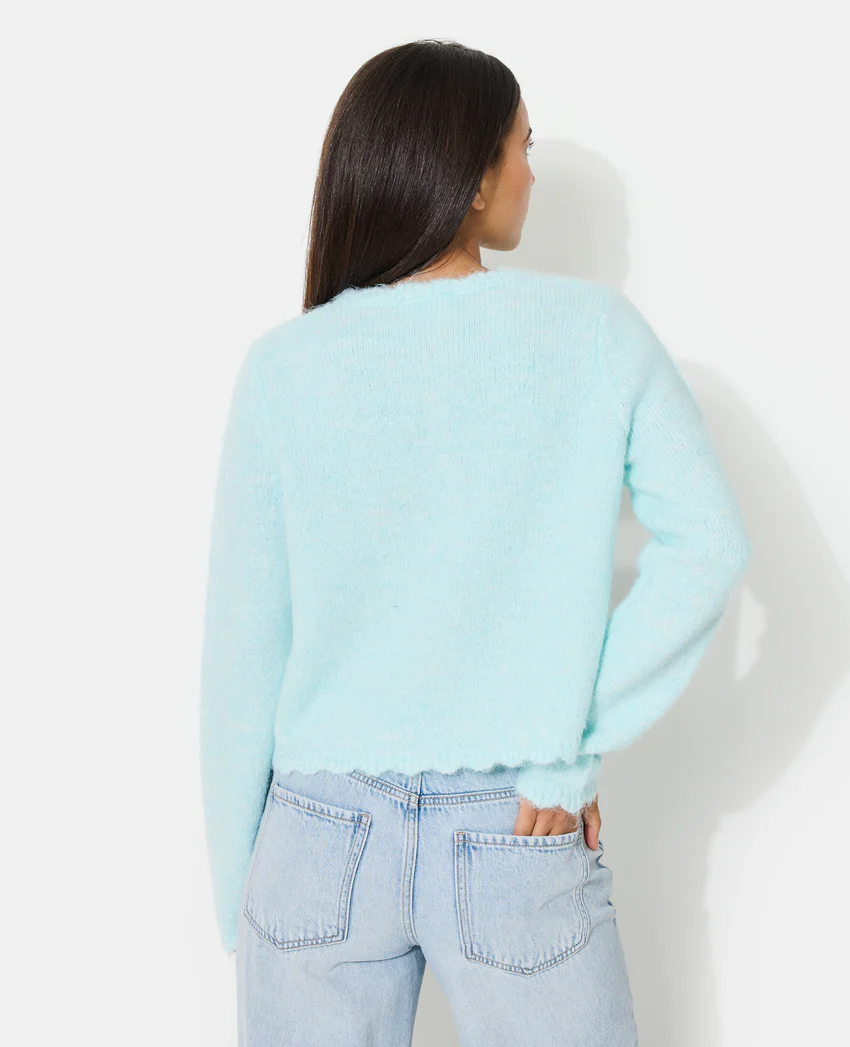 Pimkie Gilet col rond avec boutons bijoux