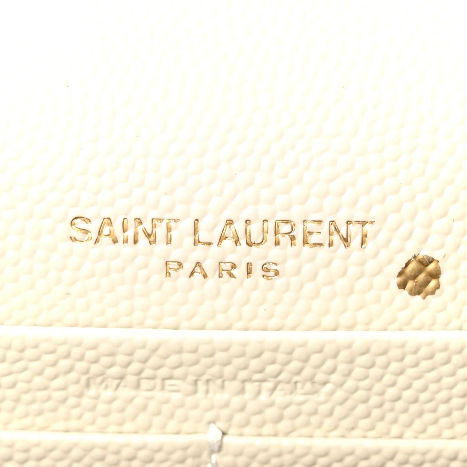 Grain De Poudre Matelasse Chevron Monogram Envelope Chain Wallet Crema Soft - Top Club