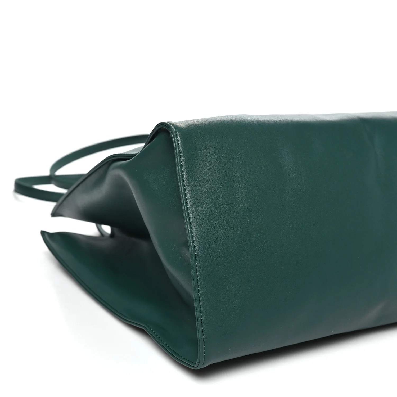 Vegan Leather Large Shopping Bag Dark Olive - Top Club