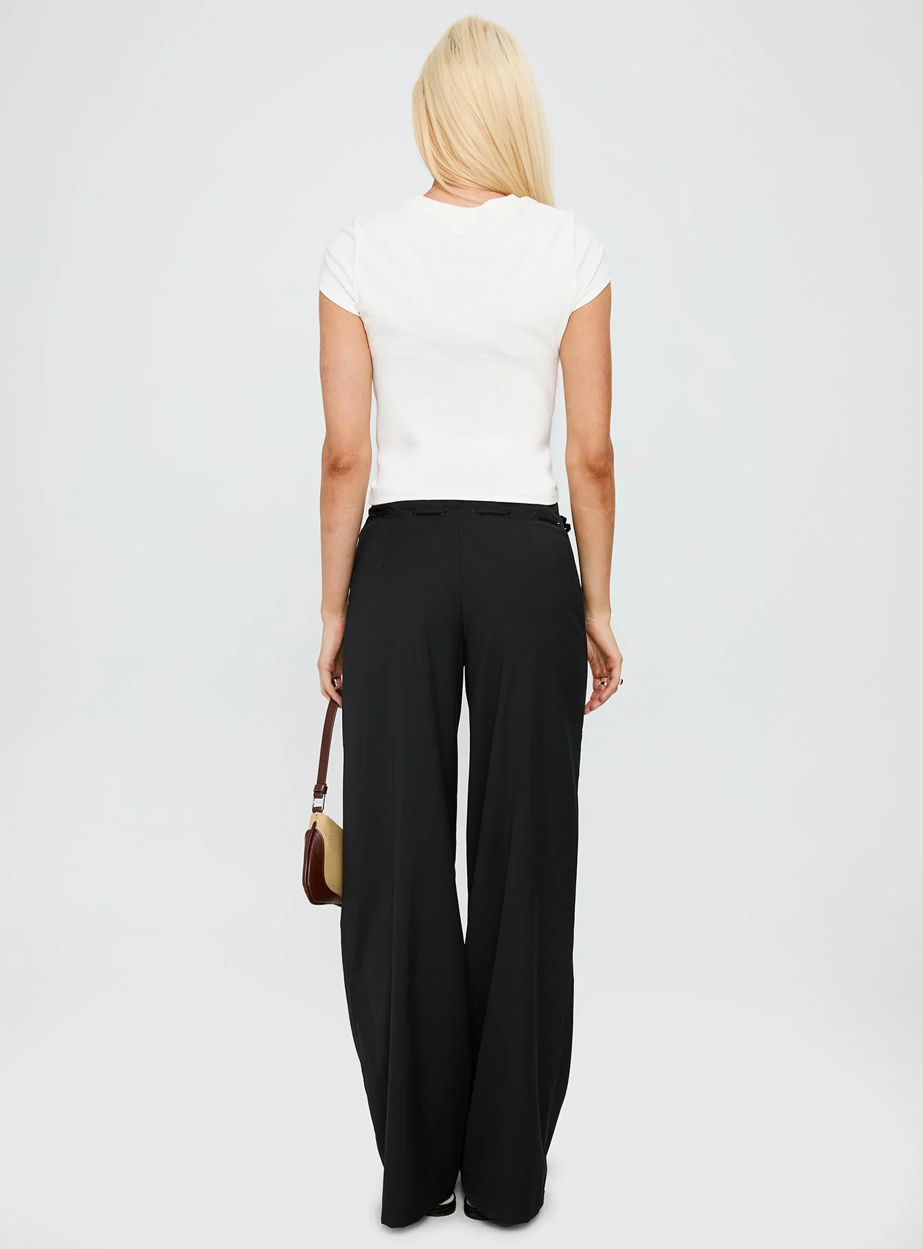 Just Have Fun Wide Leg Pant Black