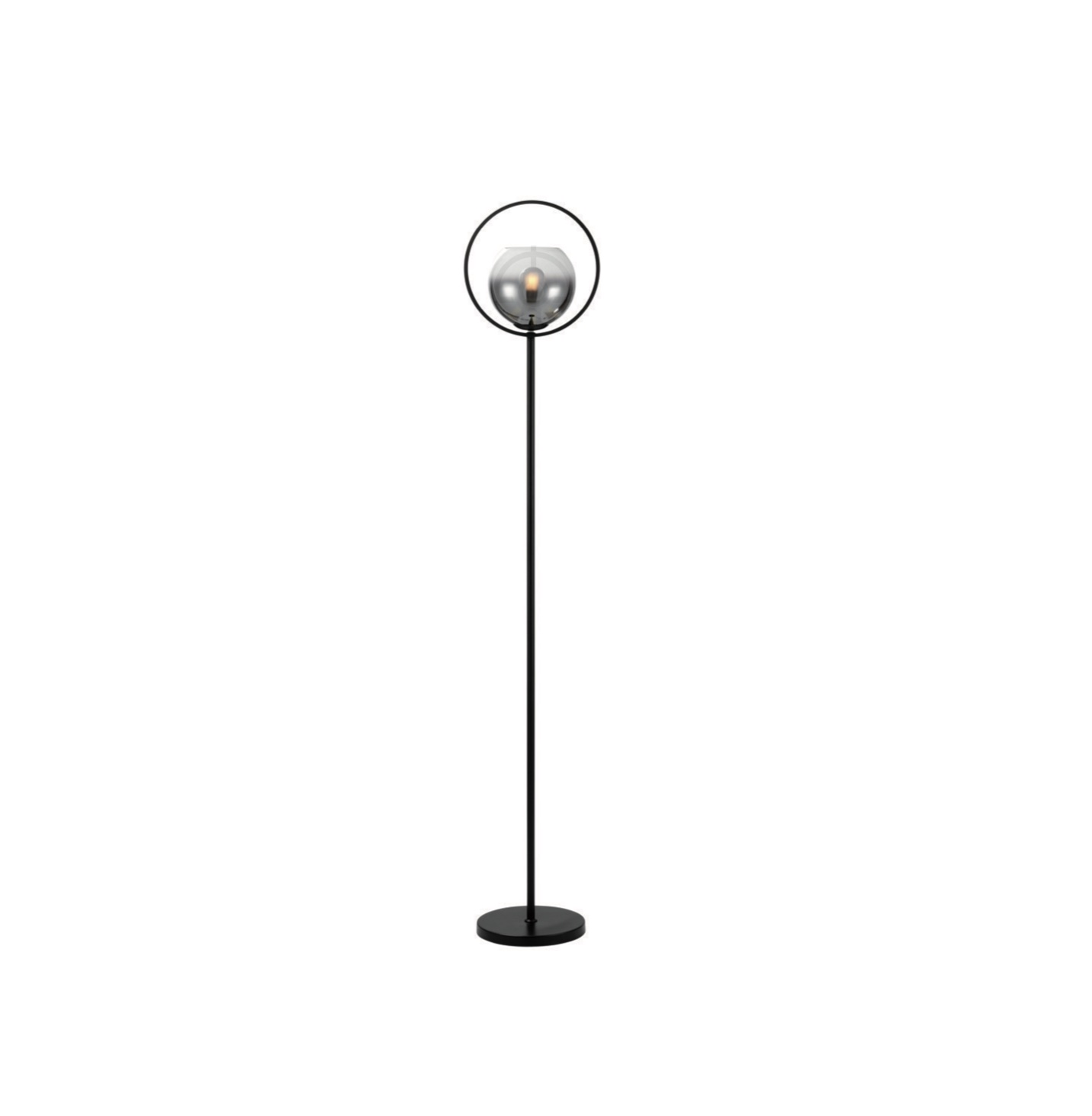AUREOL VLOERLAMP ZWART/SMOKE