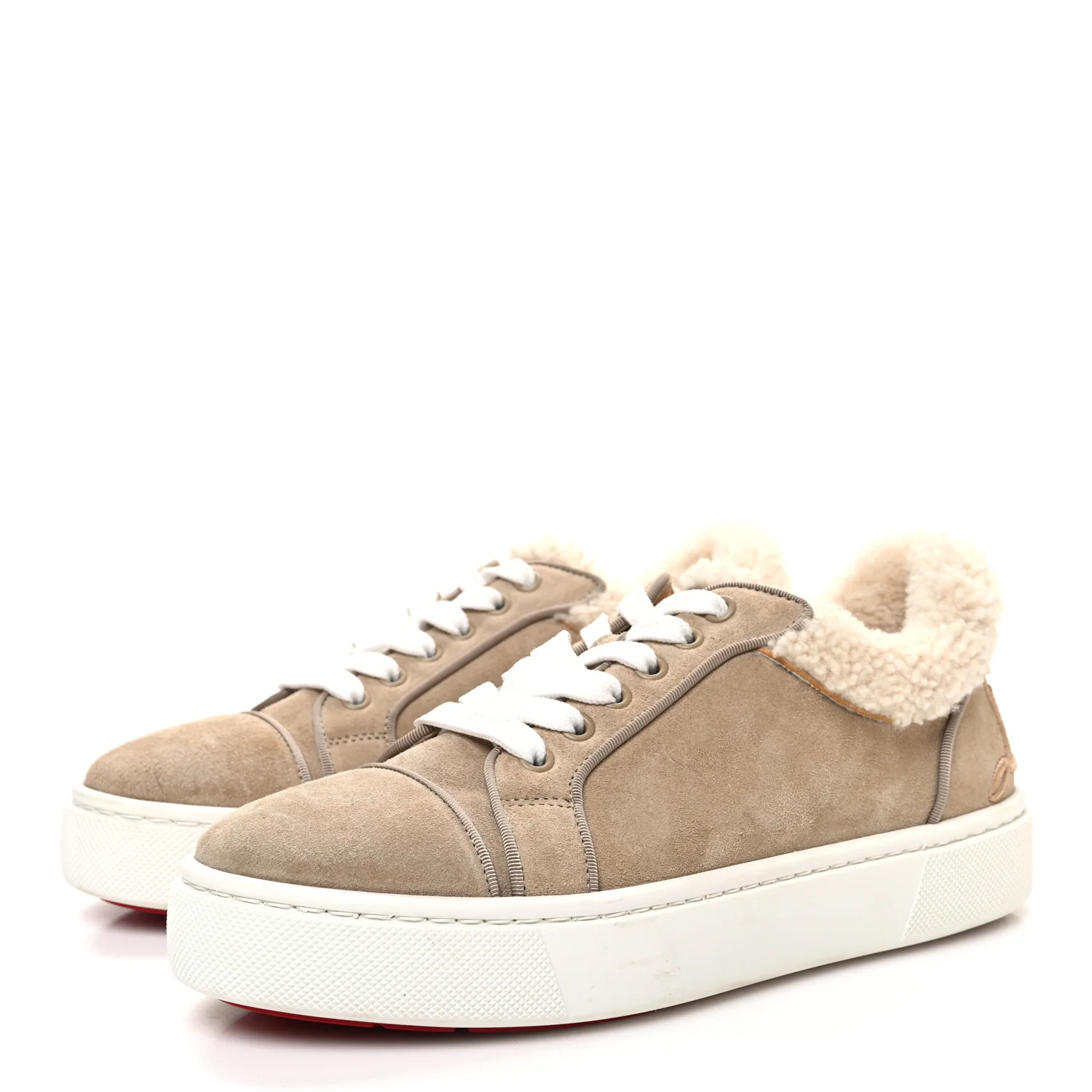 Suede Shearling Fun Vierissima Flat Sneakers 38 Atlas - Top Club