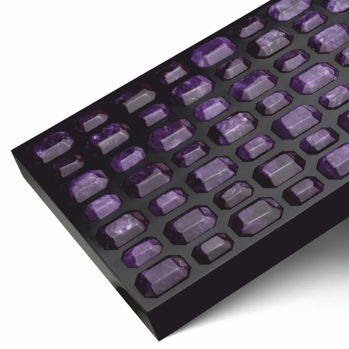 Luxury jewelry box black / purple 37.5 cm - storage box