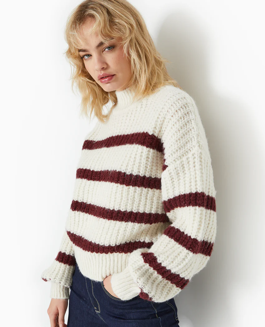 Pimkie Pull grosse maille avec rayures