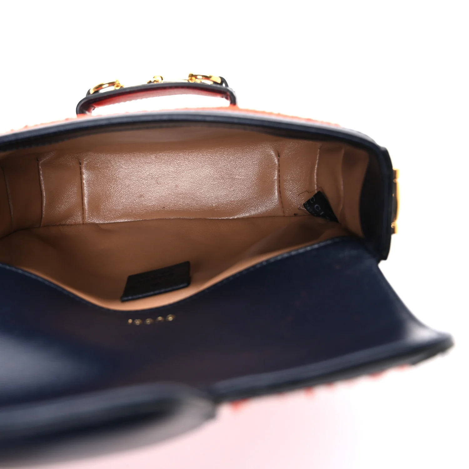 Casy Wool Azalea Calfskin Mini Horsebit 1955 Shoulder Bag Bitter Sweet Blue - Top Club