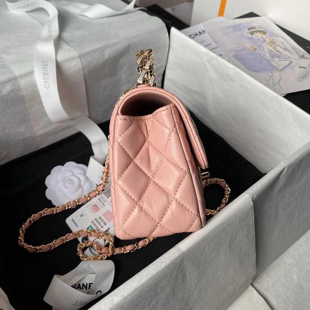 CHANEL Mini Flap Bag with Top Handle - Top Club