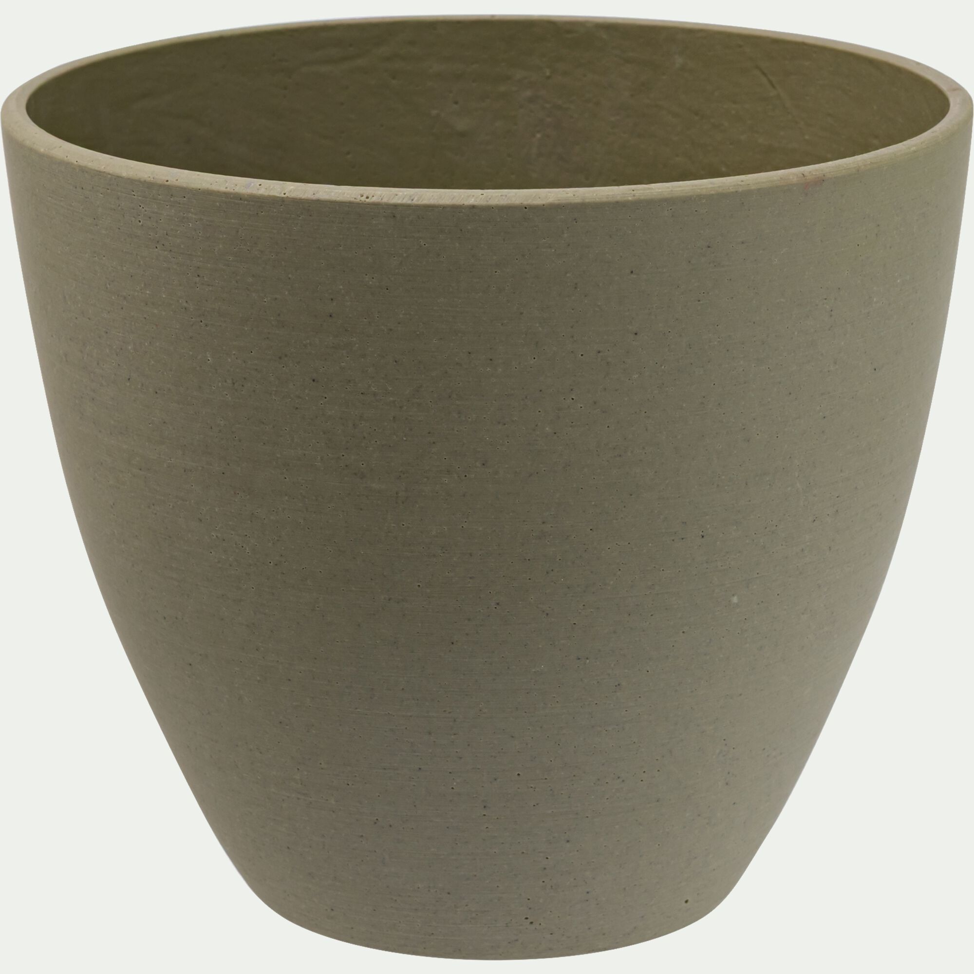 CELYAN - Cache-pot en polystone D17xH14,5cm - vert