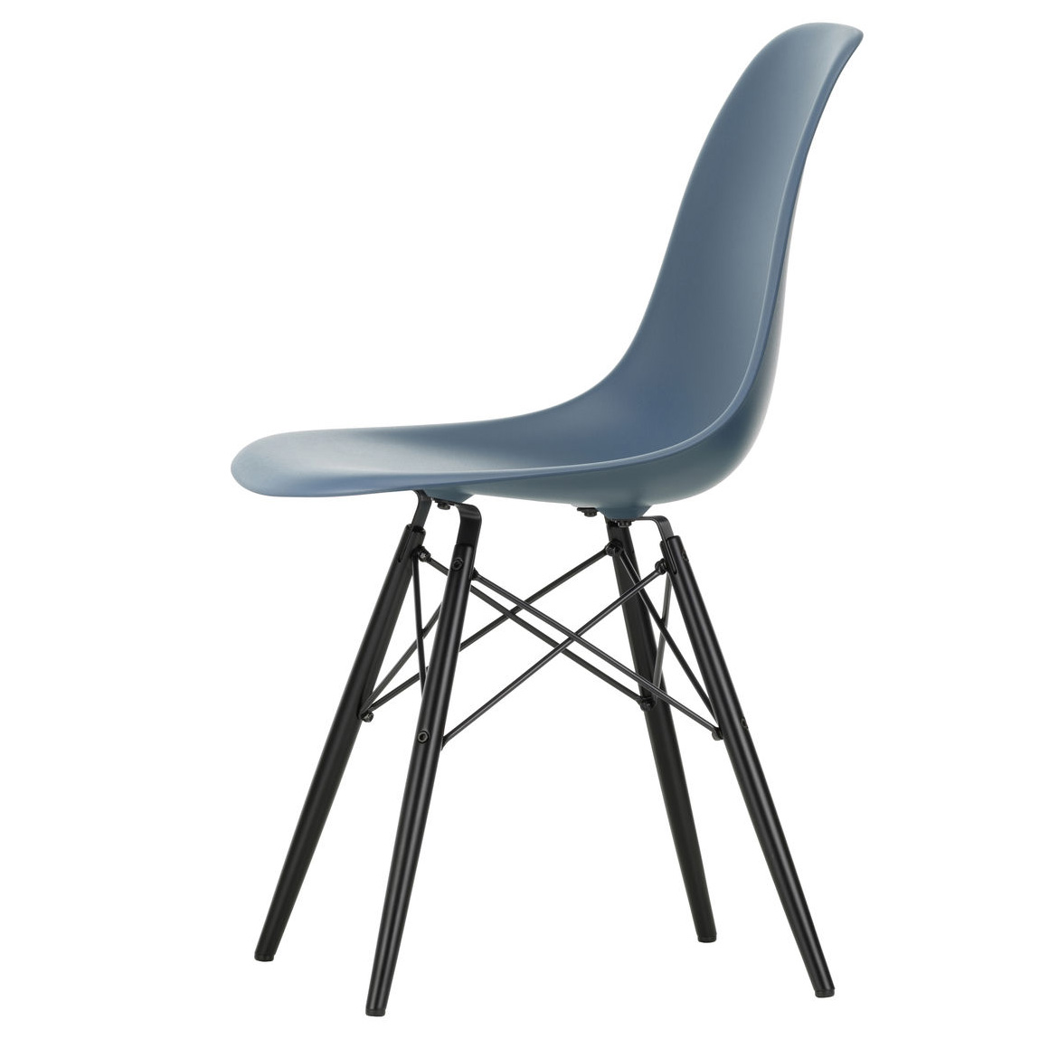 Eetkamerstoel DSW Sea blue RE esdoorn zwart
