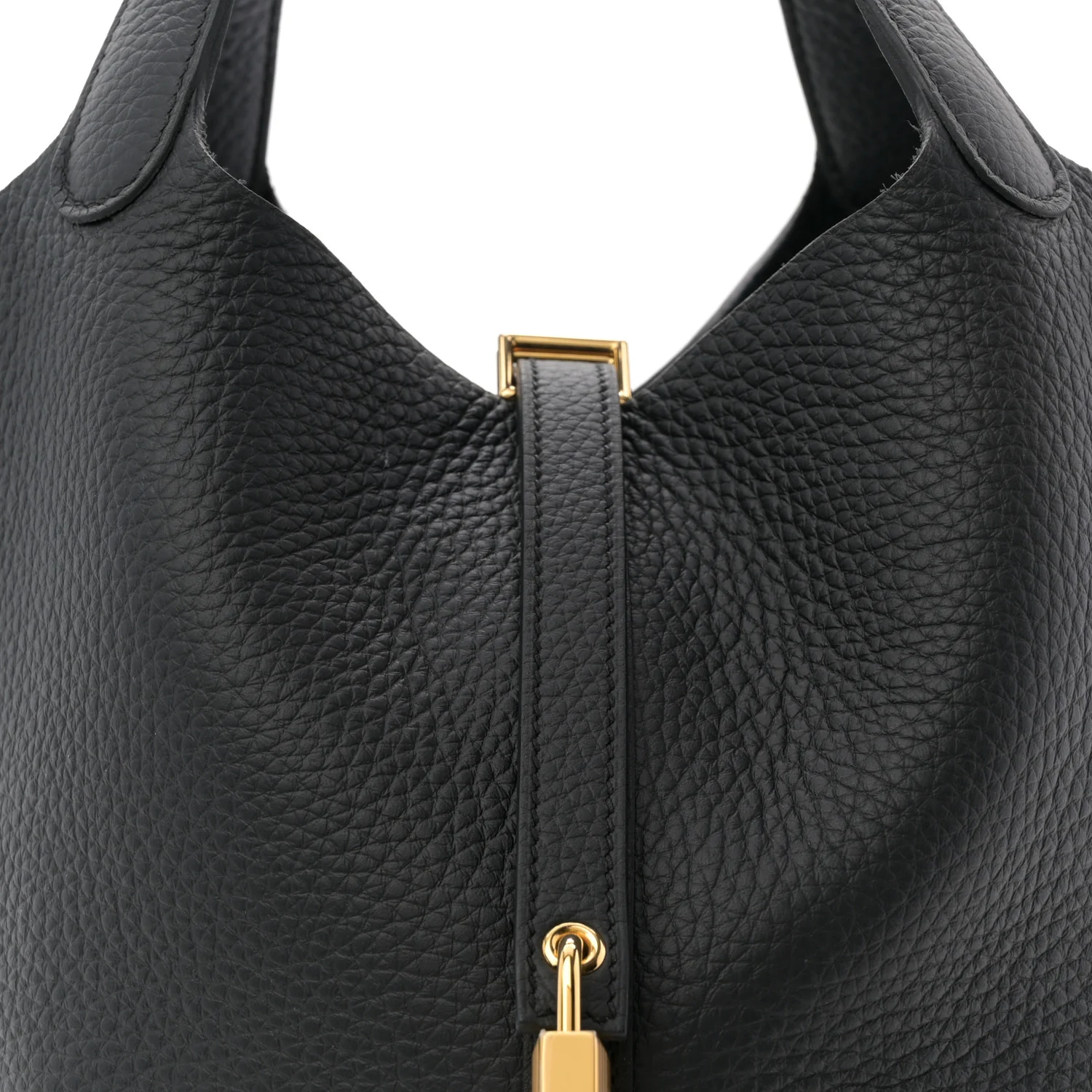 Taurillon Clemence Picotin Lock 22 MM Black - Top Club