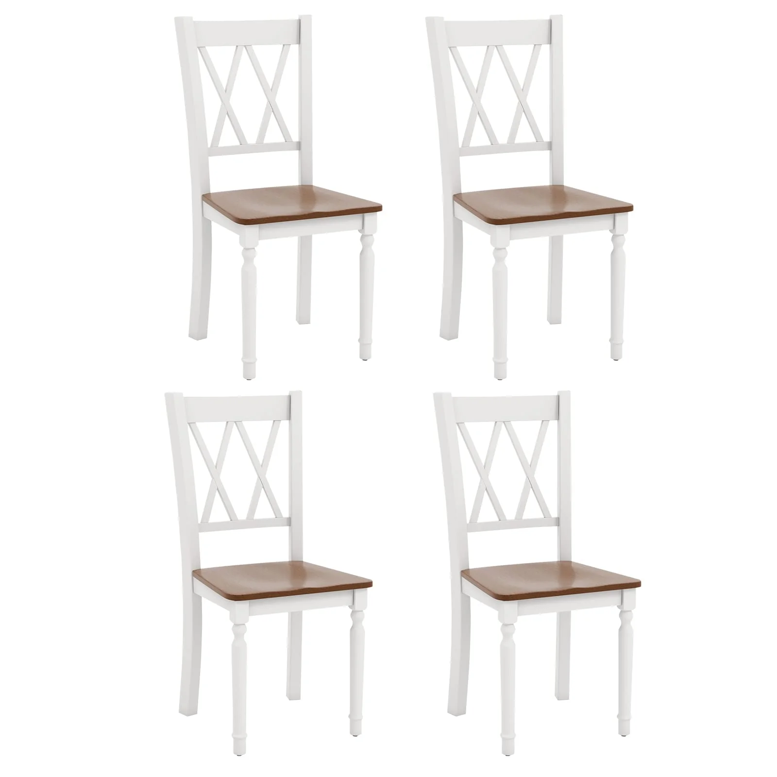 BEFOUNDLOVELY Dining Room Chairs Set of 4 White