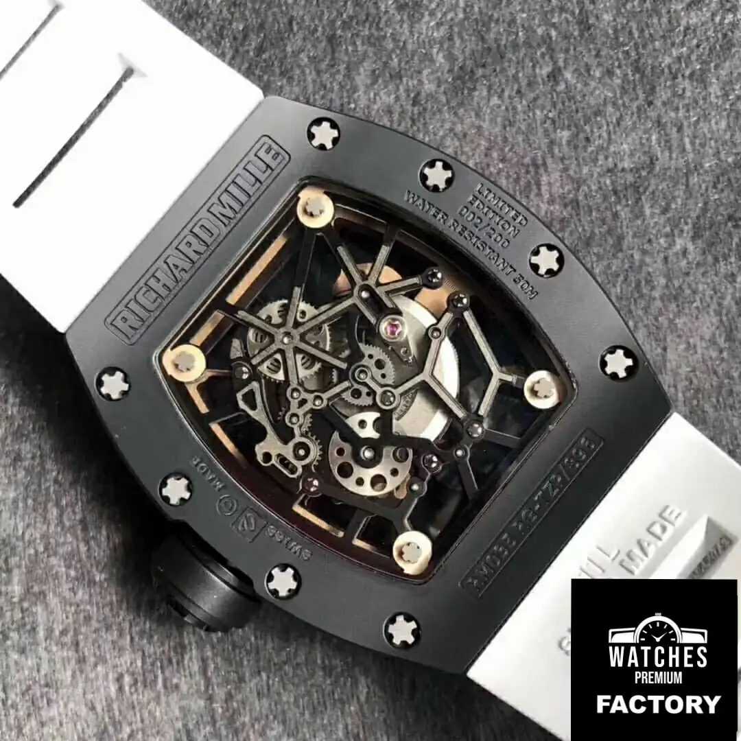 Richard Mille RM035 Americas KV Factory White Rubber Strap