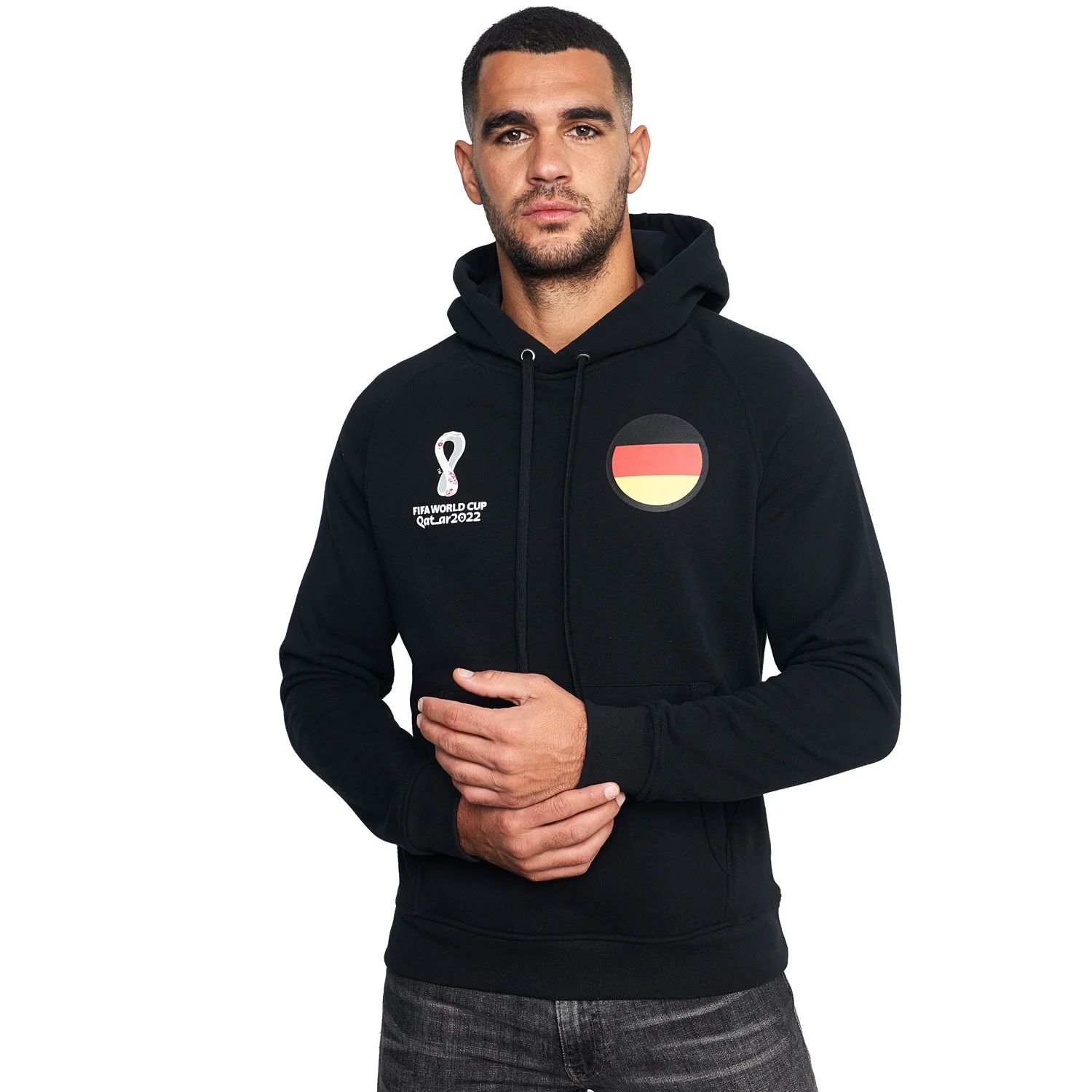 2022 World Cup Germany Brushed Black Hoodie - Men's