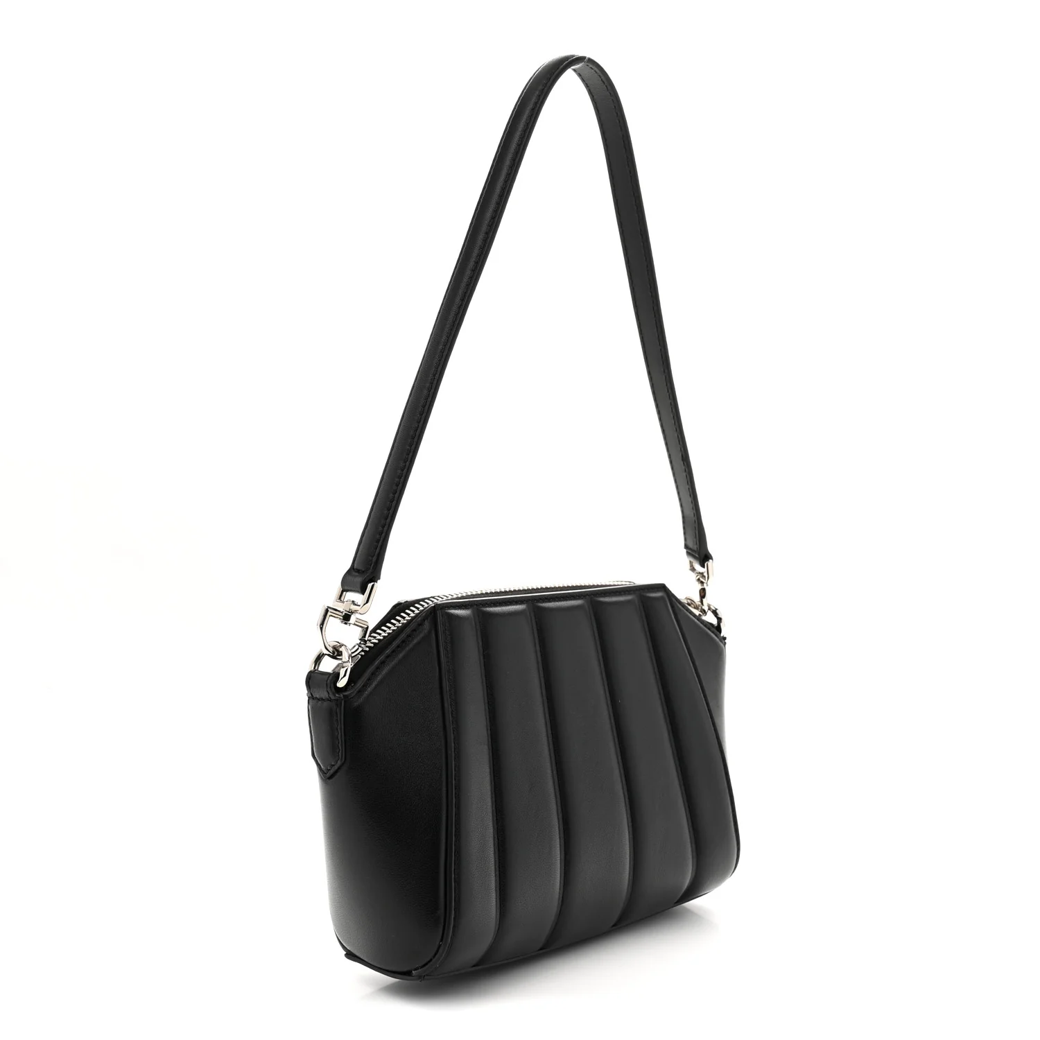 Lambskin XS Lock Antigona Shoulder Bag Black - Top Club