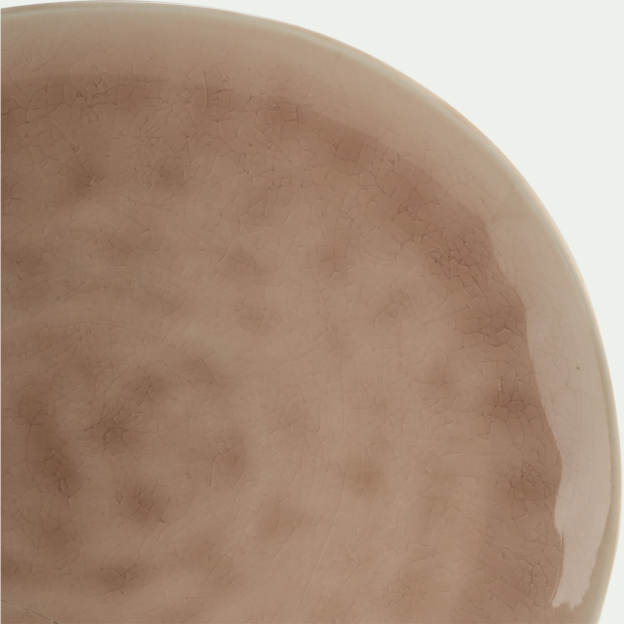 INDIE - Assiette plate grès D28,5cm - rose