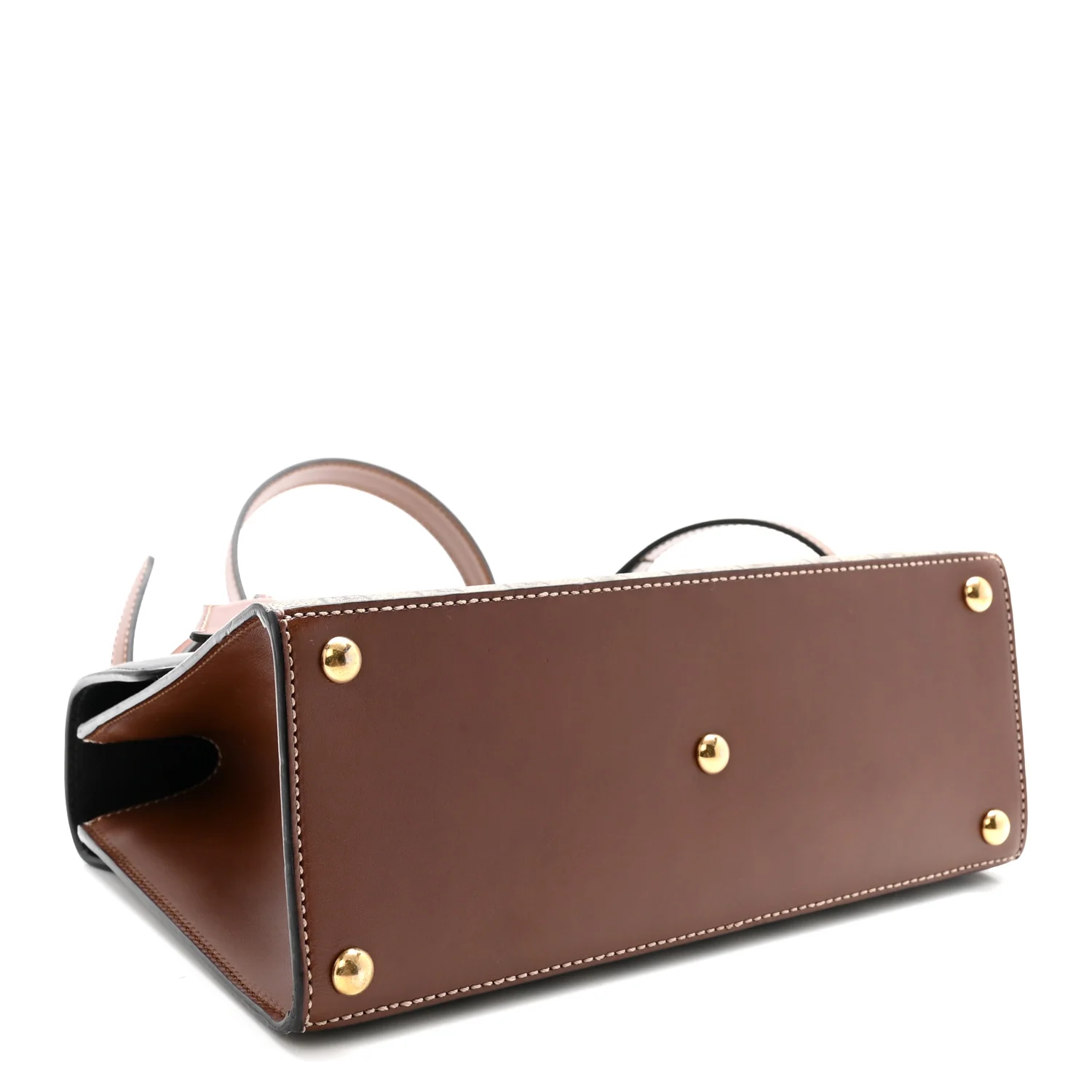 GG Supreme Monogram Calfskin Small Padlock Top Handle Bag Beige Black Cuir - Top Club