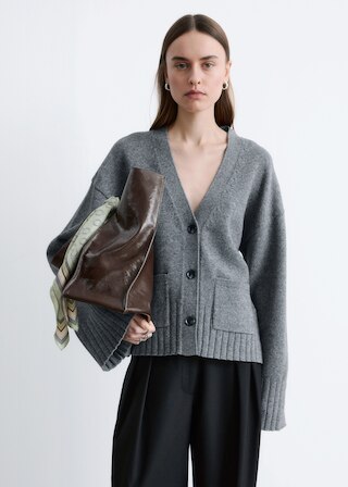 & Other Stories TAPERED KNIT CARDIGAN