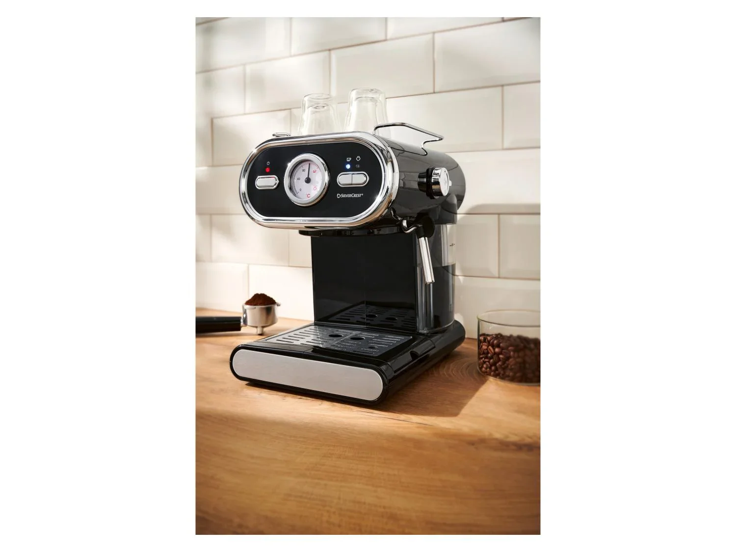 SILVERCREST Machine  expresso SEM 1100 E1, noire