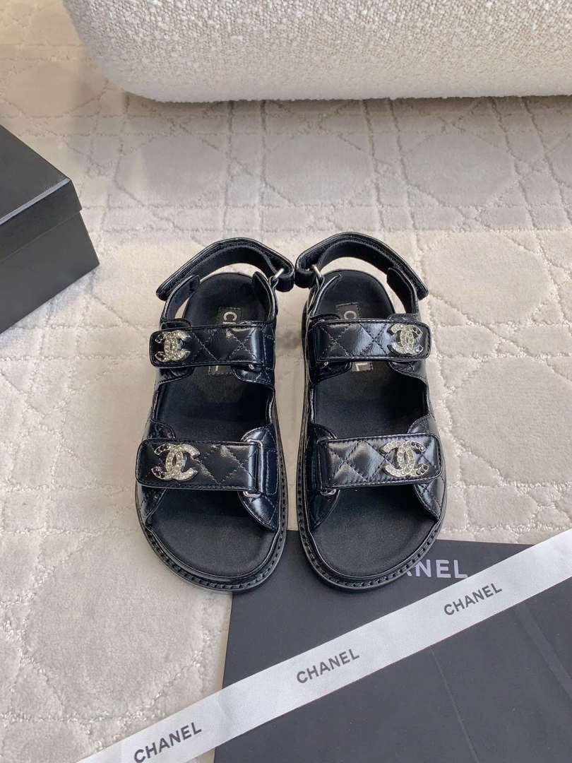 Chanel Women's Velcro Sandals Fashion Shoes C93426 - Sneaker Replica Workshop