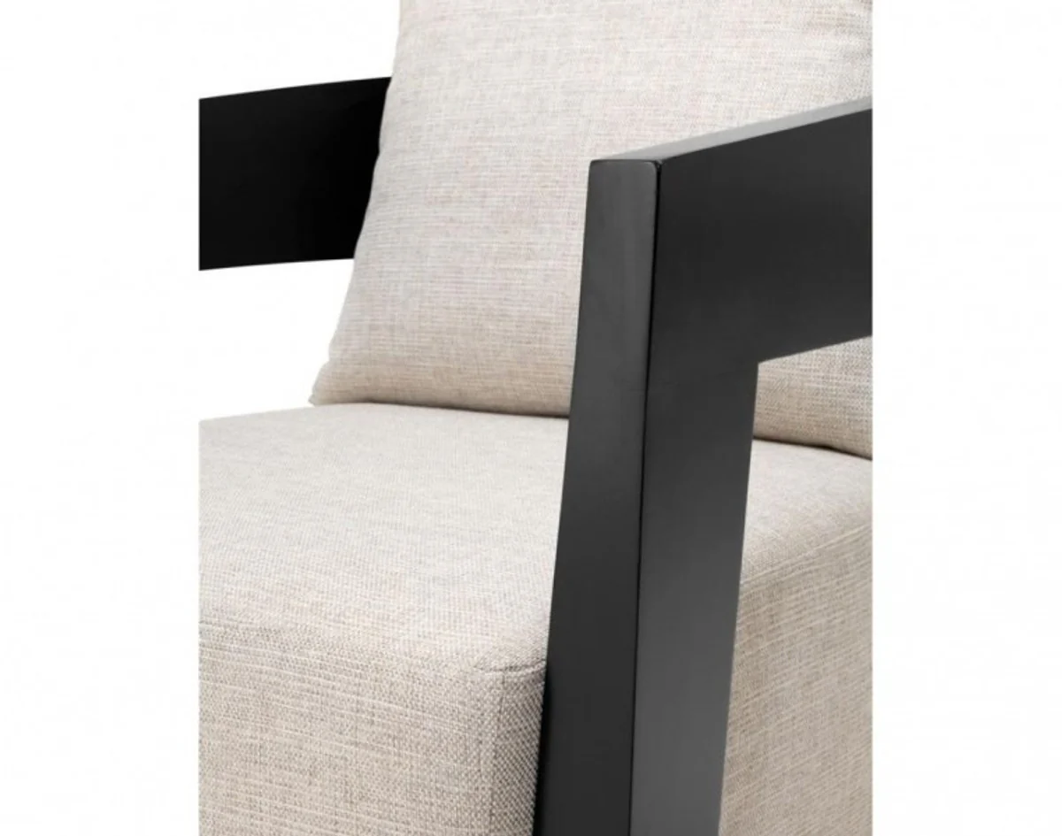 Luxury Art Deco Mahogany Armchair Black - Luxury Hotel Furniture