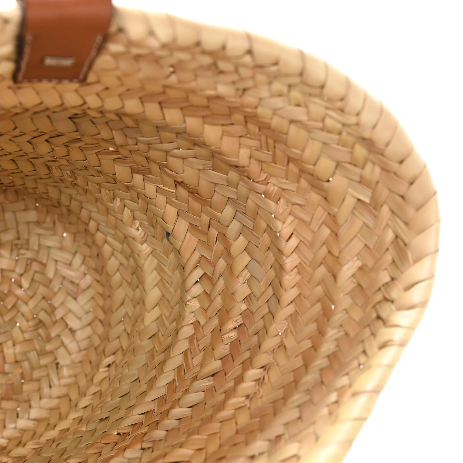 Raffia Large Basket Tote Bag Natural Tan - Top Club