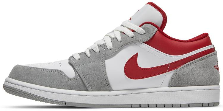 Air Jordan 1 Low SE  Light Smoke Grey Gym Red  DC6991-016 - Sneaker Replica Workshop