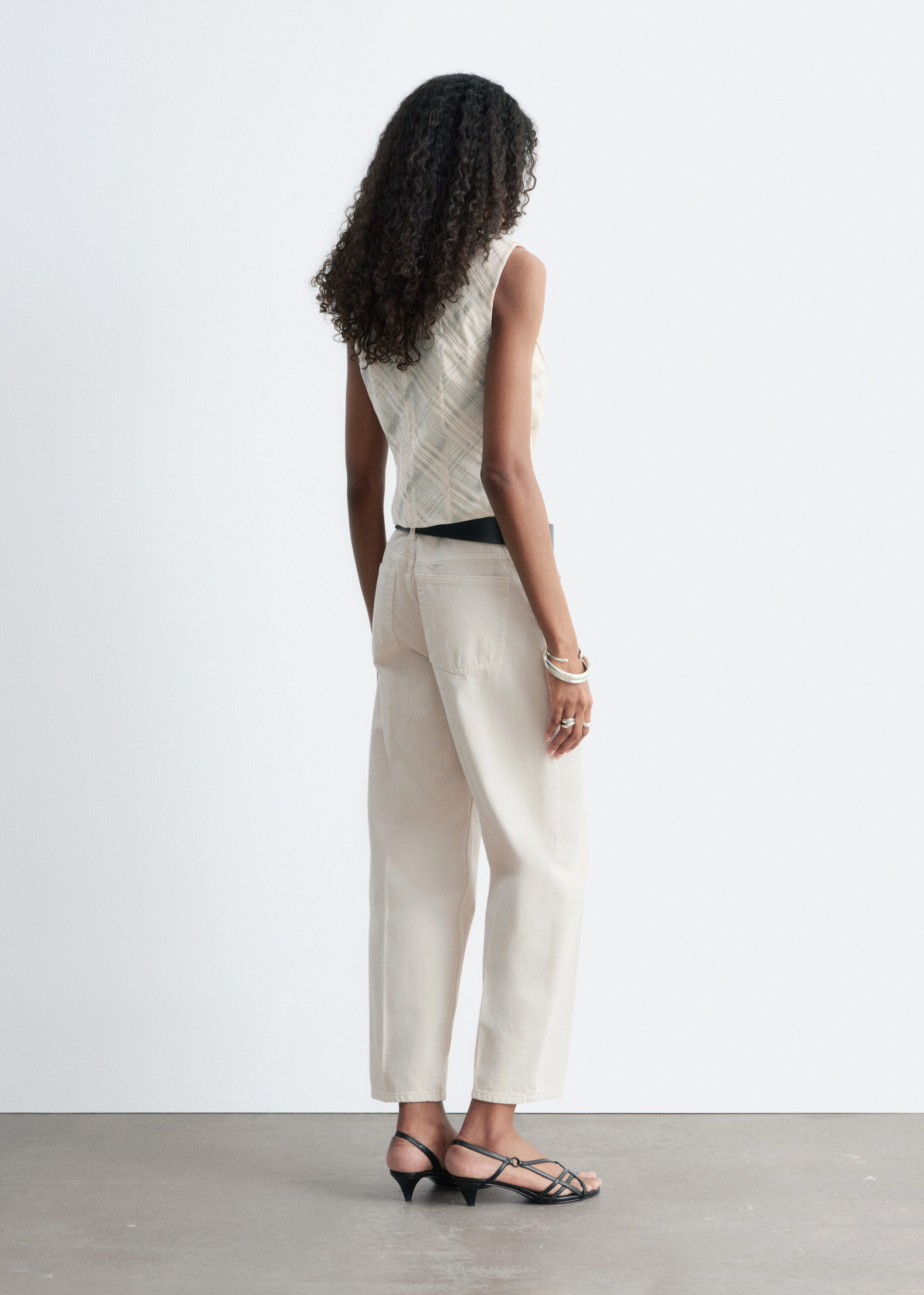 & Other Stories TEXTURED BOATNECK TOP
