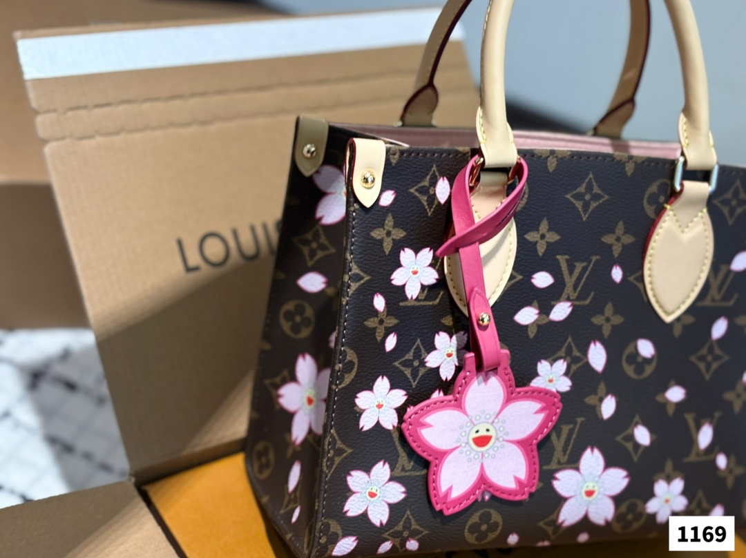 Louis new arrival flower onthego tote bag size:25 cm - Top Club