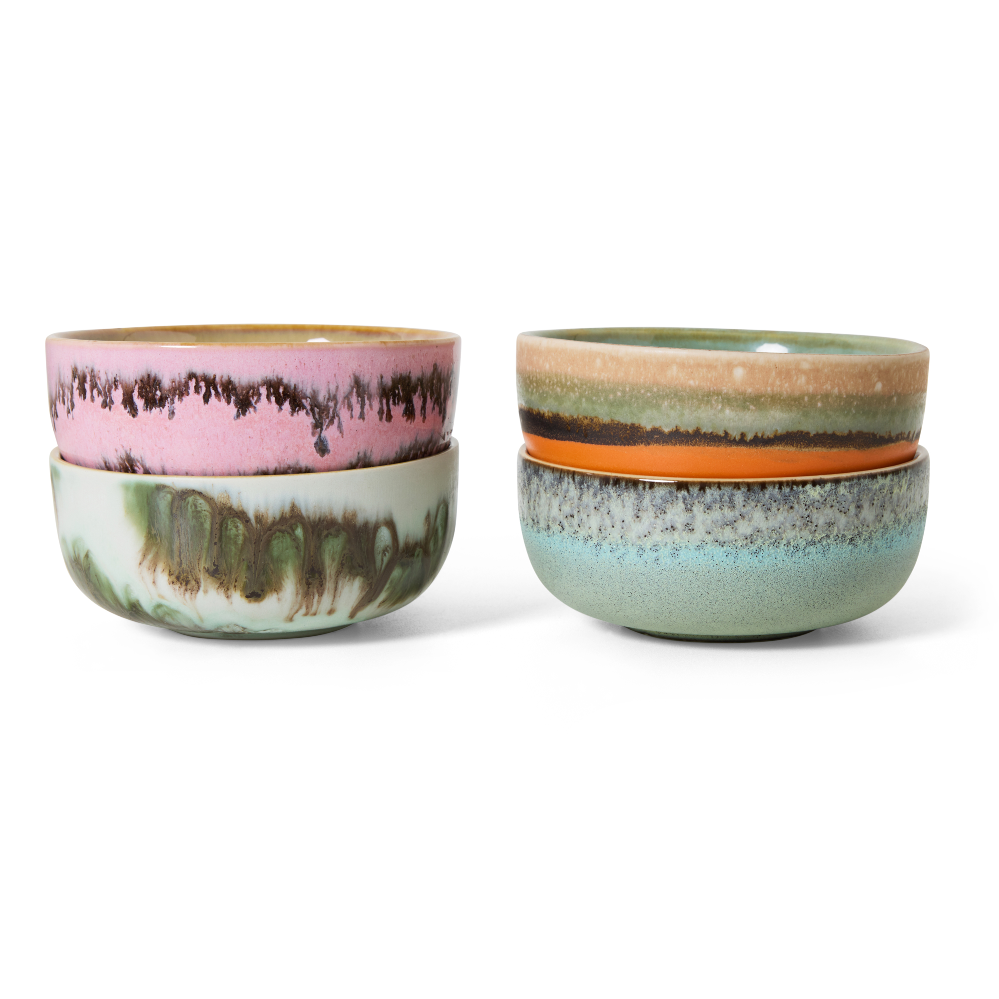 Servies 70's Ceramics tapas schaal Renaissance - set van 4