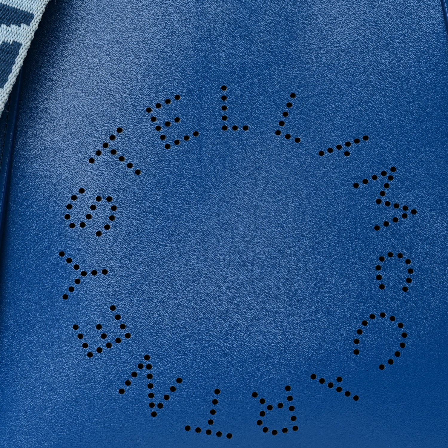 Eco Alter Nappa Perforated Logo Mini Crossbody Blue - Top Club
