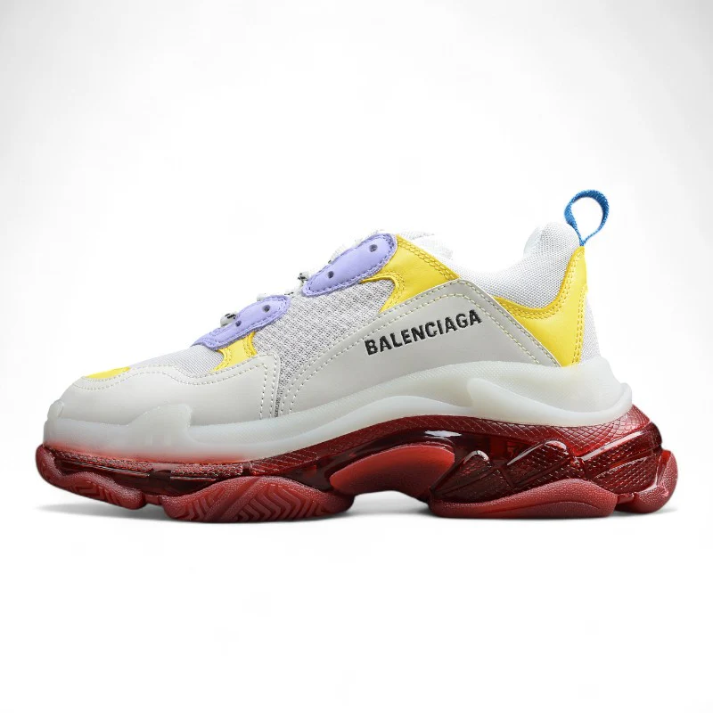 Balenciaga Triple S Clear Sole – White Yellow - Sneaker Replica Workshop