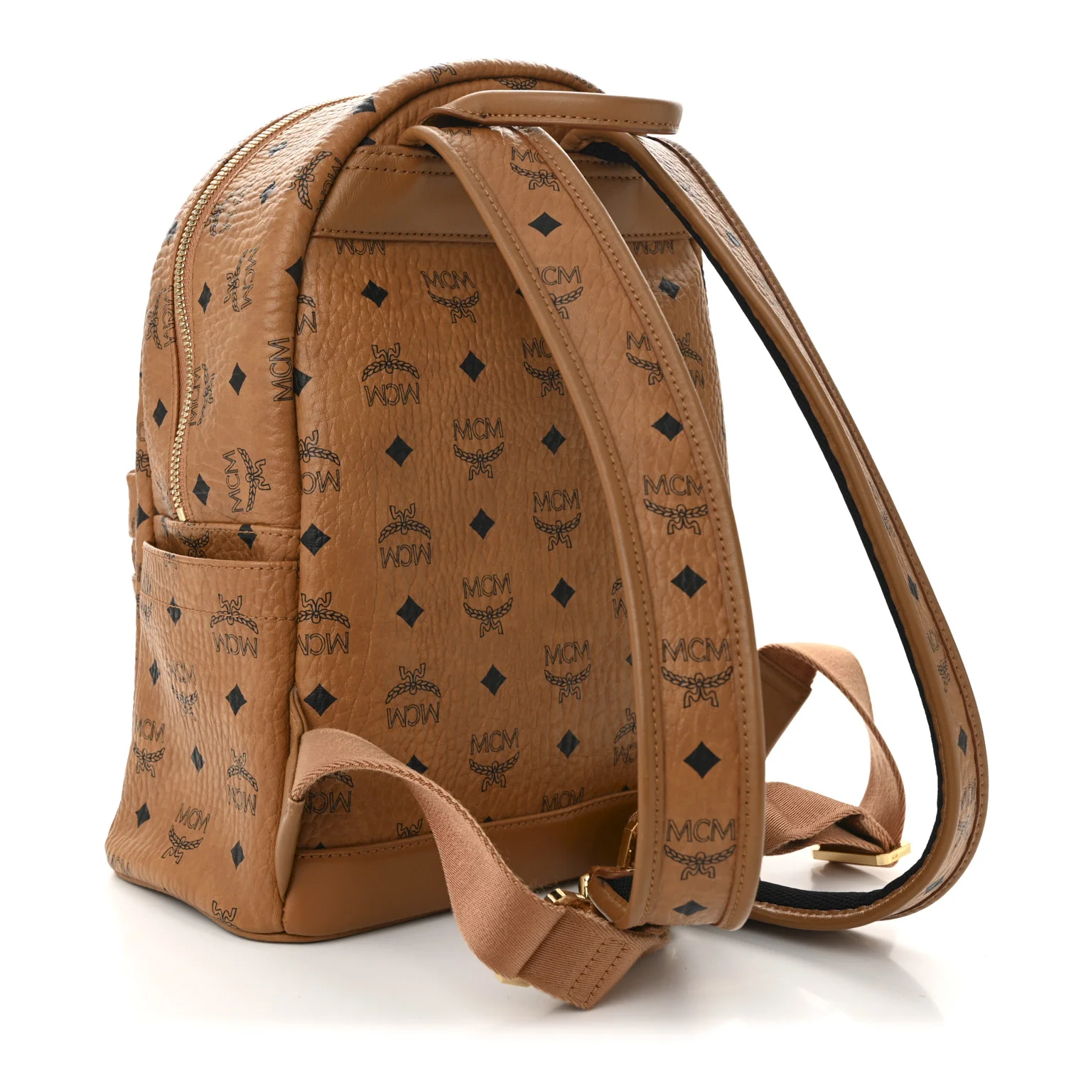 Visetos Small Stark Rabbit Backpack Cognac - Top Club