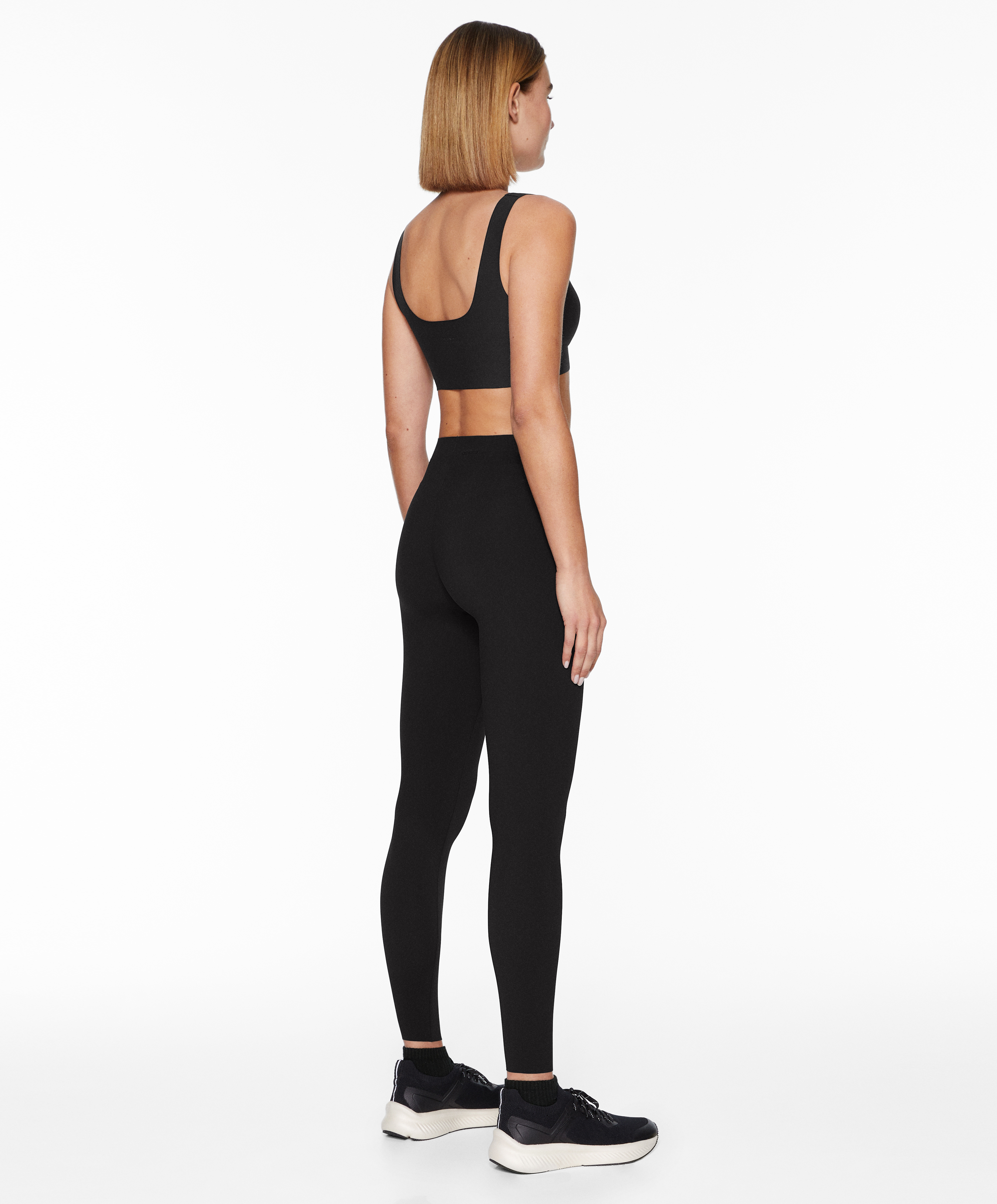 OYSHO V-cut light-touch 65cm ankle-length leggings