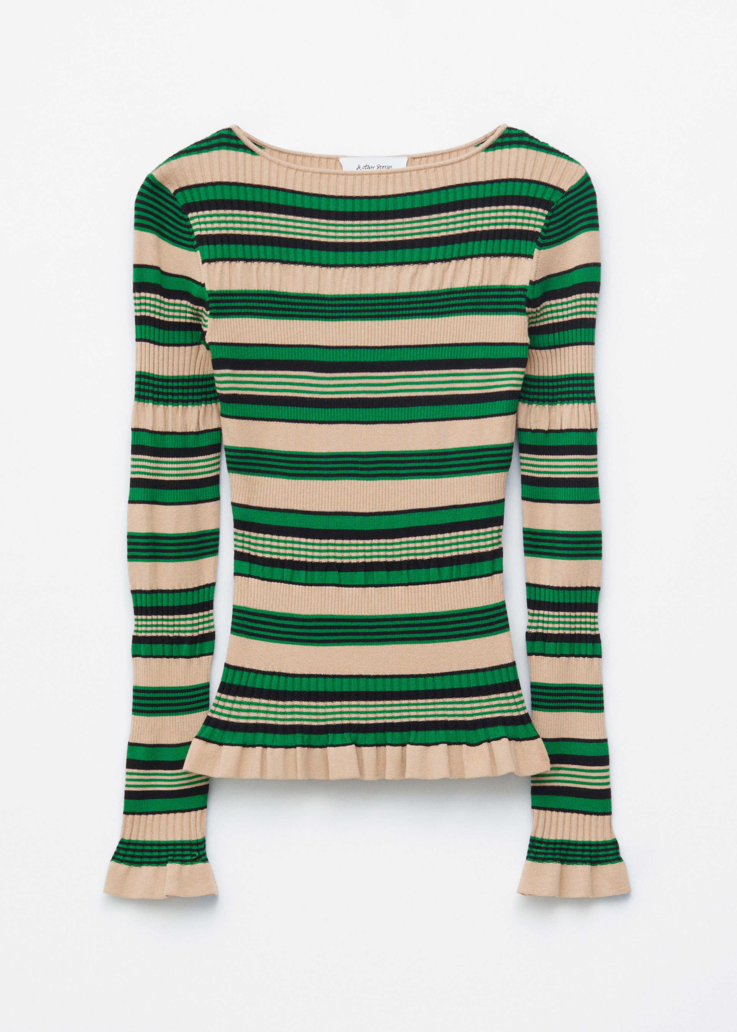 & Other Stories LONG-SLEEVE RIBBED TOP