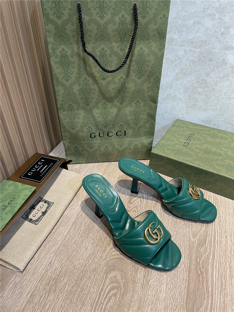 gucci gg high heel slippers sandals - Sneaker Replica Workshop
