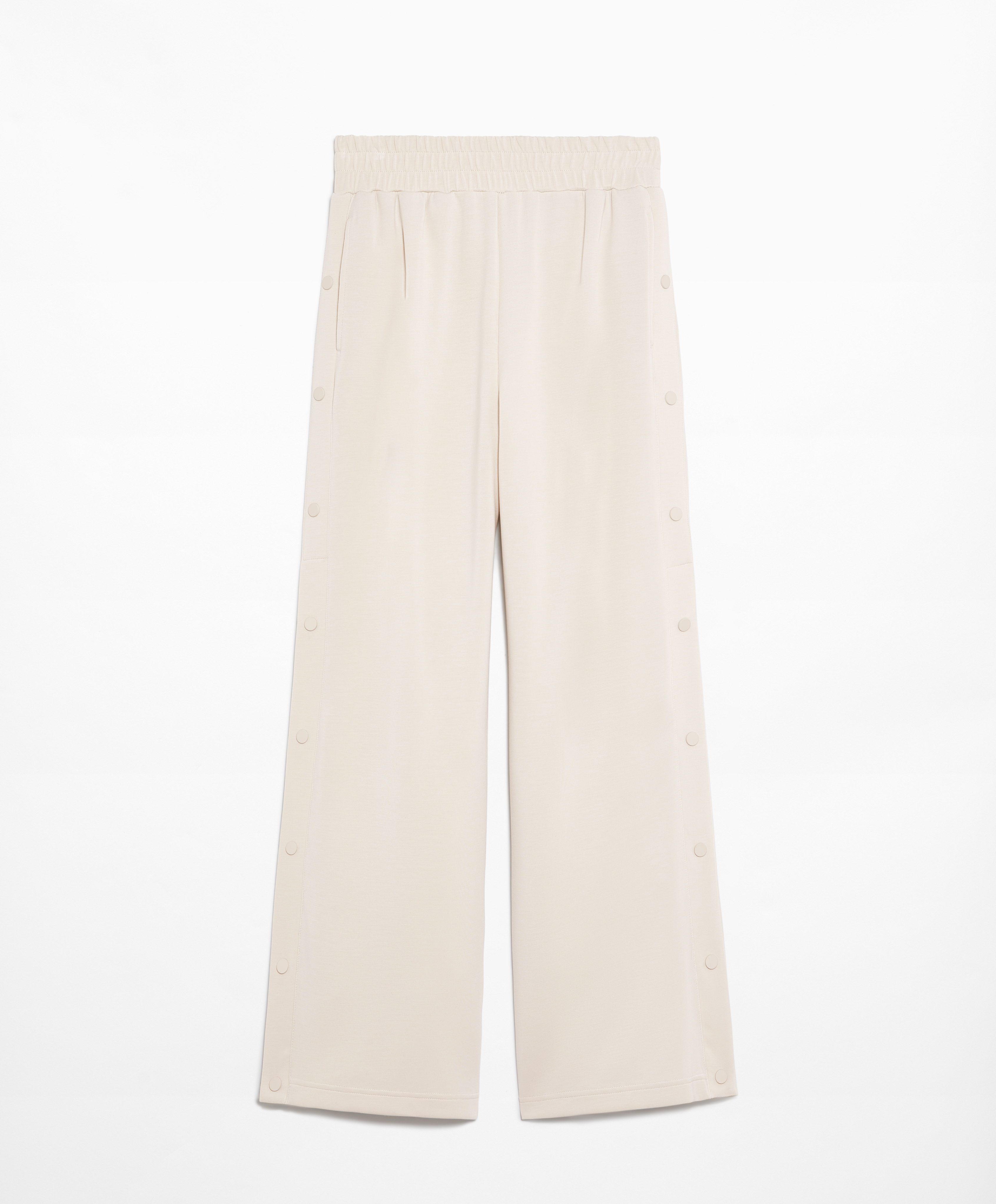 OYSHO Soft-touch wide, straight-leg trousers with modal and buttons