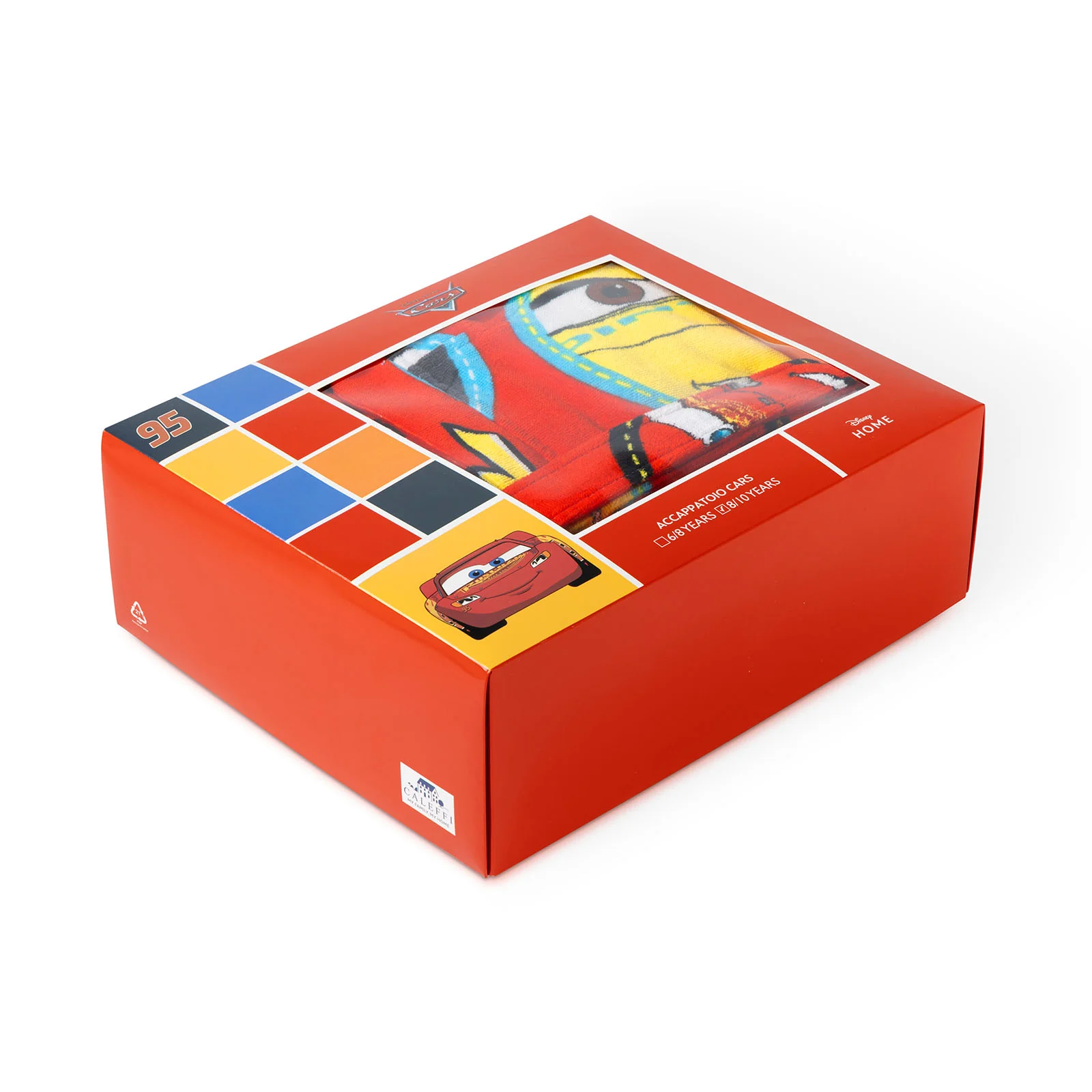 Accappatoio Con Cappuccio In Cotone Cars Speed 8/10 Anni Unica Disney