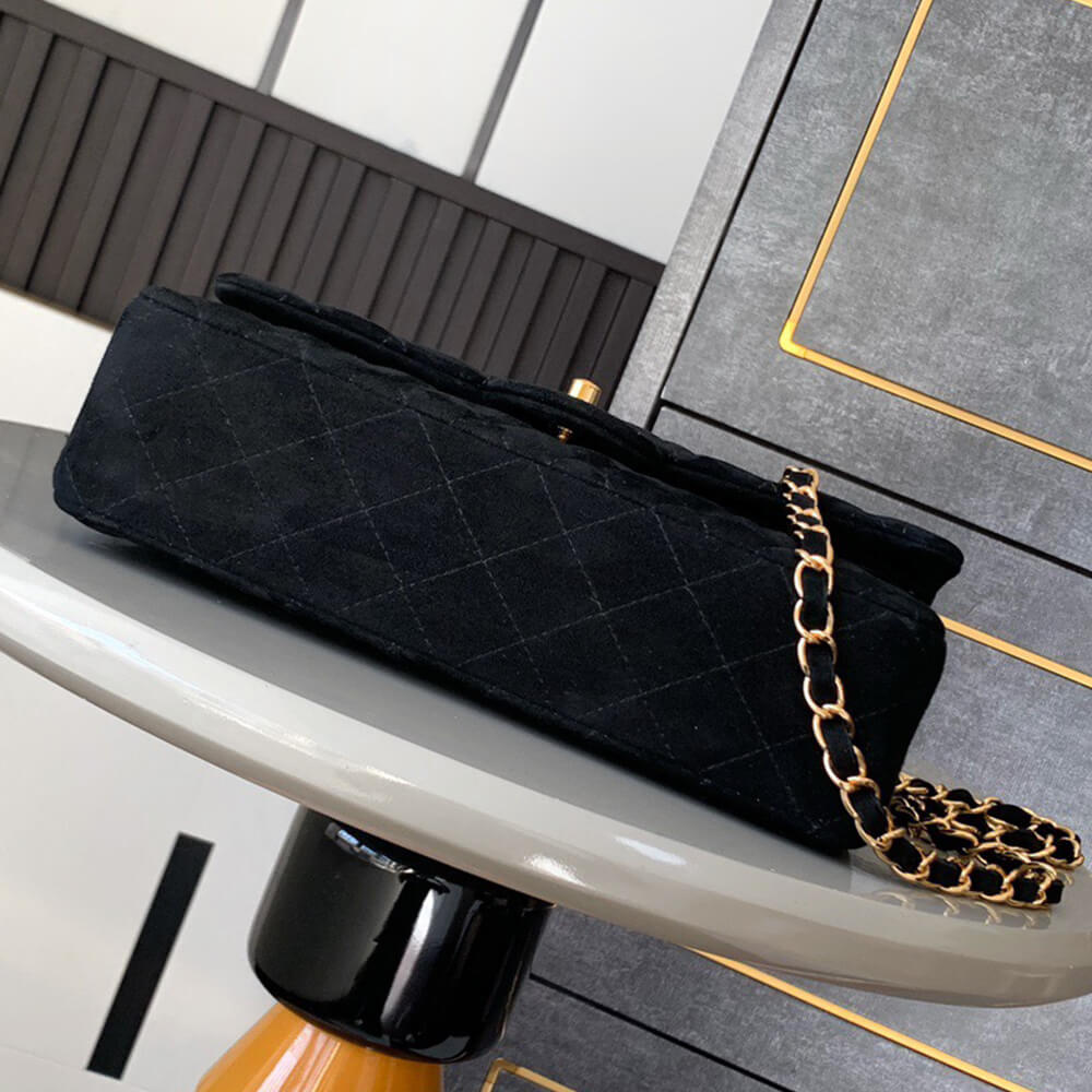 CHANEL Suede Classic Double Flap Handbag(HIGH-END GRADE) - Top Club