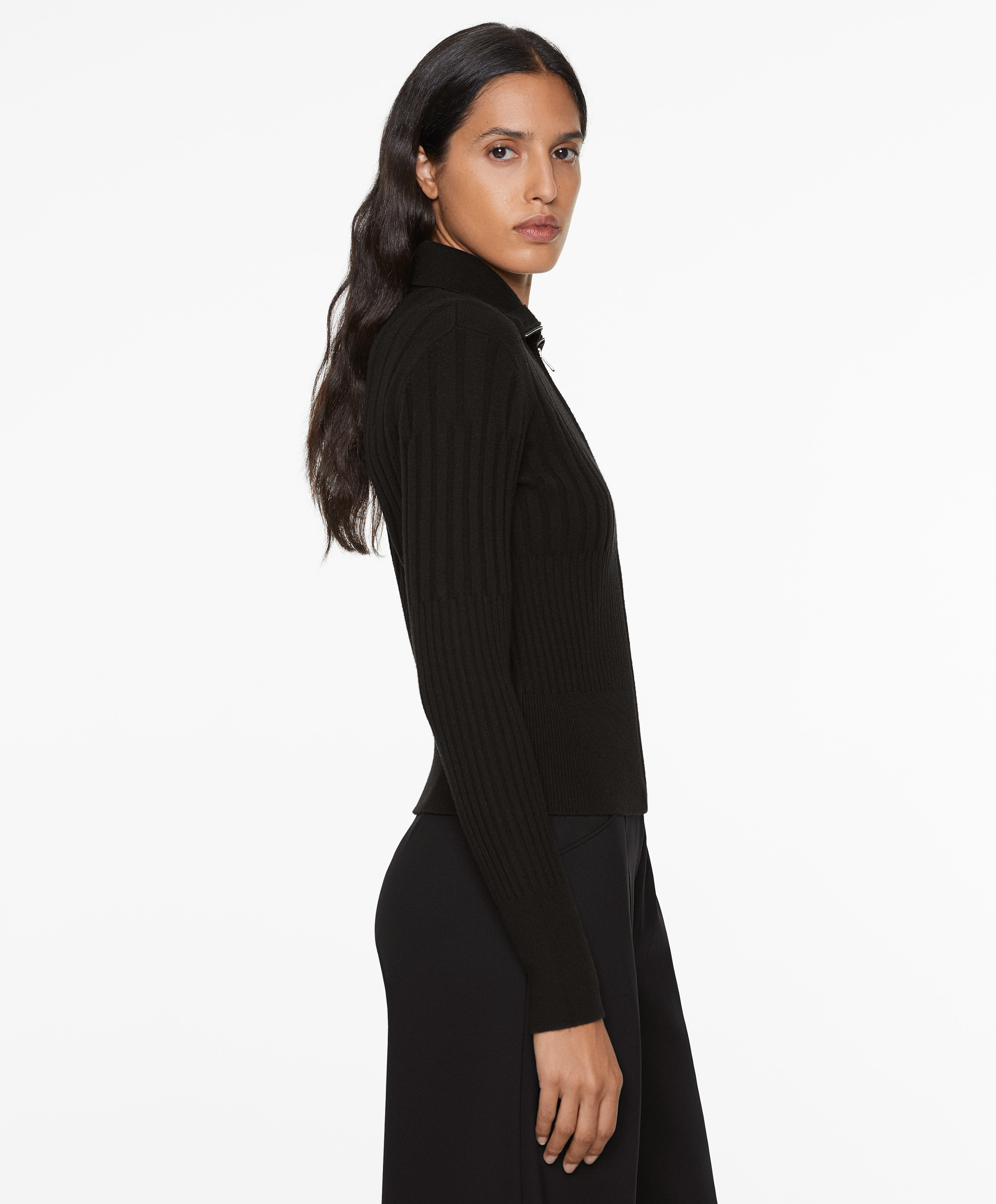 OYSHO Zip knit top