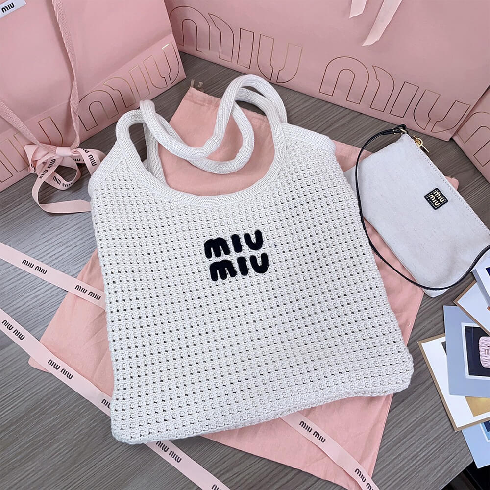 MIUMIU REGULAR IVY canvas and leather bag(HIGH-END GRADE) - Top Club