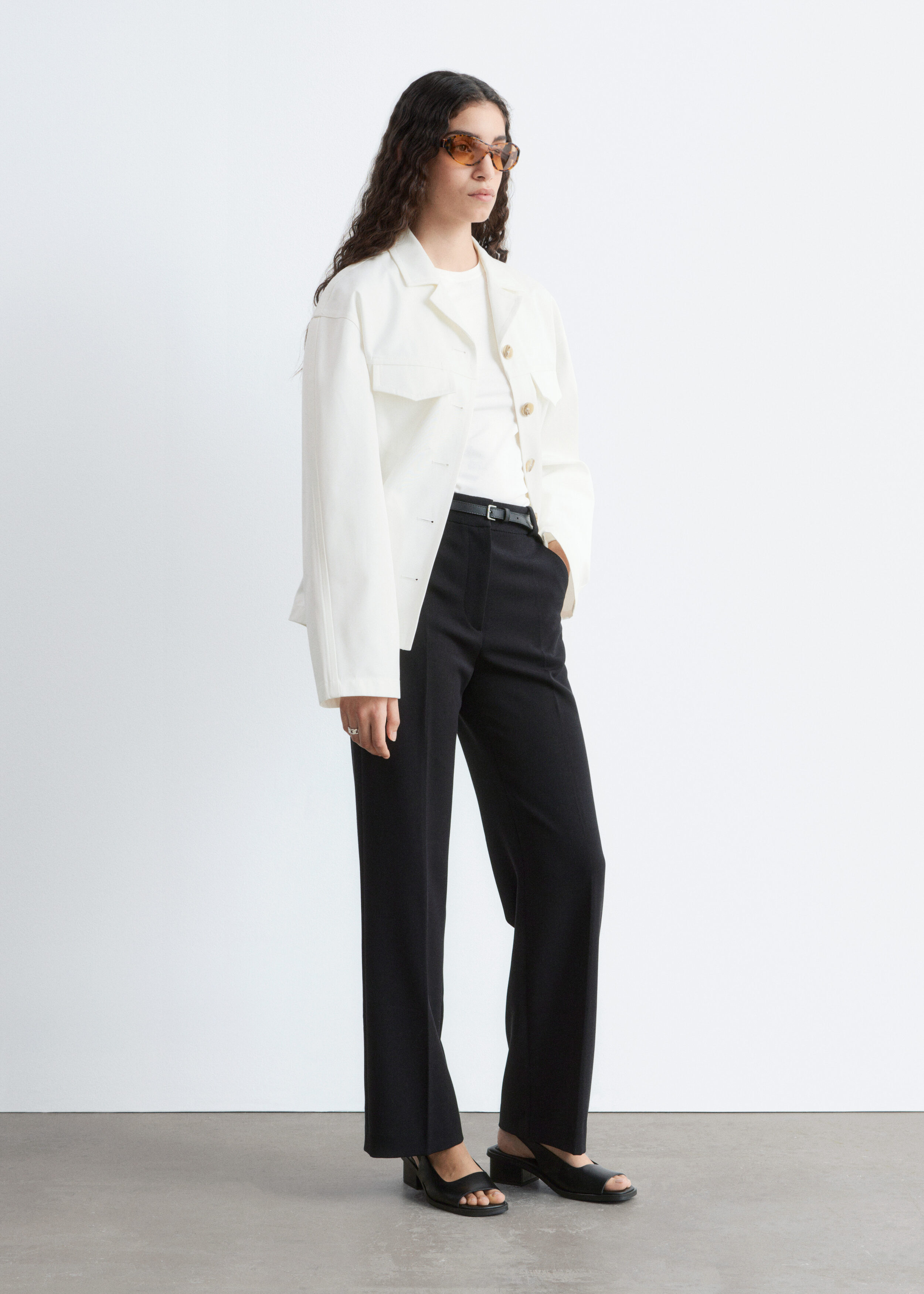 & Other Stories STRAIGHT PRESS-CREASE TROUSERS