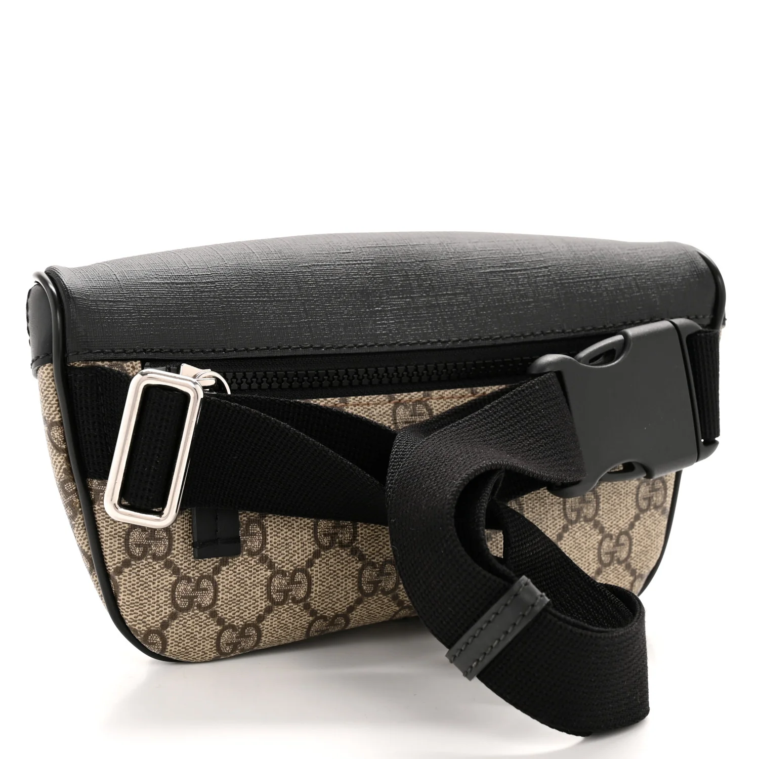 GG Supreme Monogram Belt Bag Black - Top Club