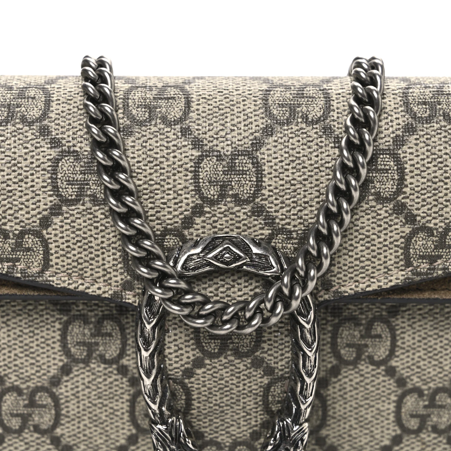 GG Supreme Monogram Super Mini Dionysus Shoulder Bag Taupe - Top Club