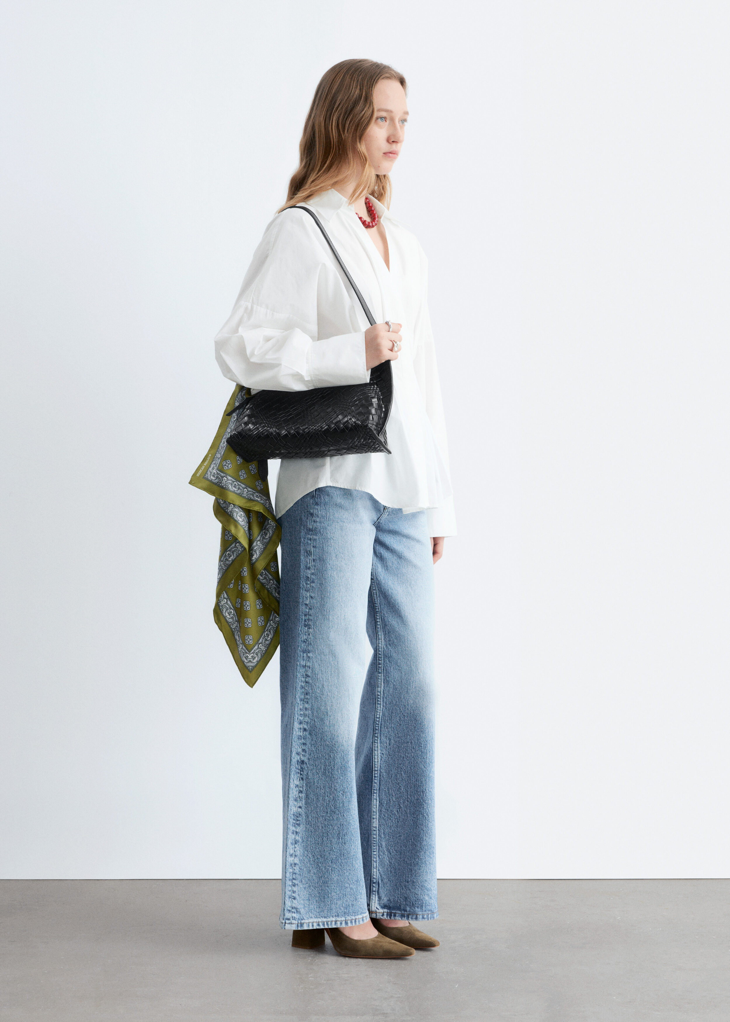 & Other Stories FITTED-WAIST COTTON SHIRT