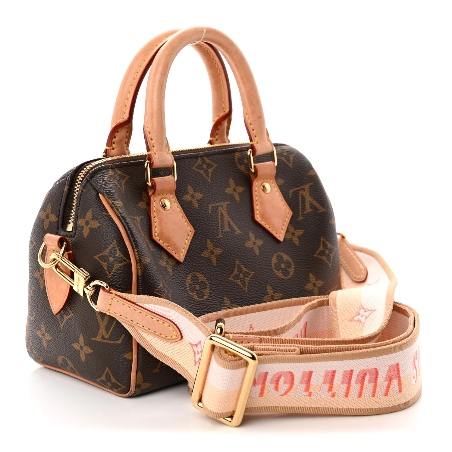 Monogram Speedy Bandouliere 20 Pink Orange - Top Club
