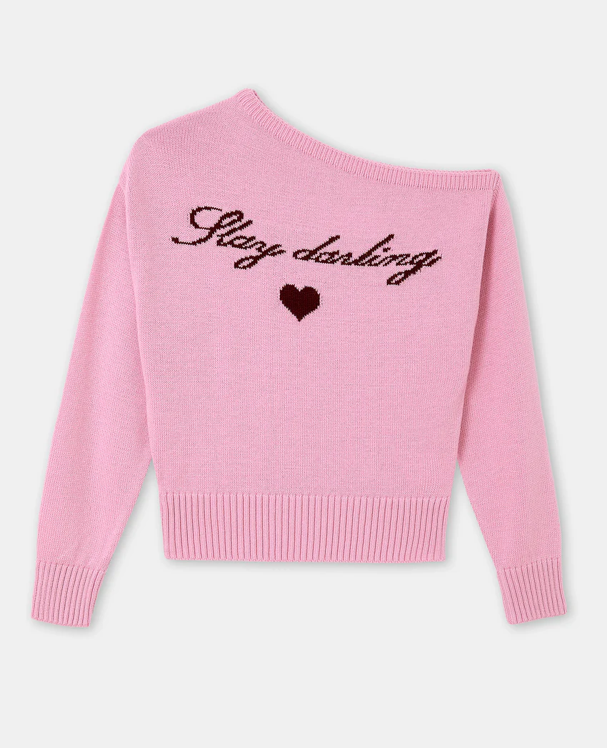 Pimkie Pull asymétrique avec écriture poitrine