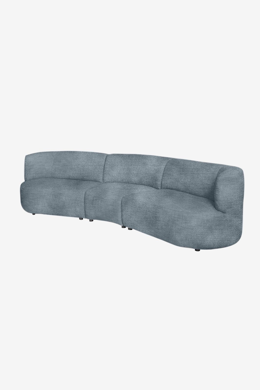 Empress velvet 3.5-zits bank Juke mid grey