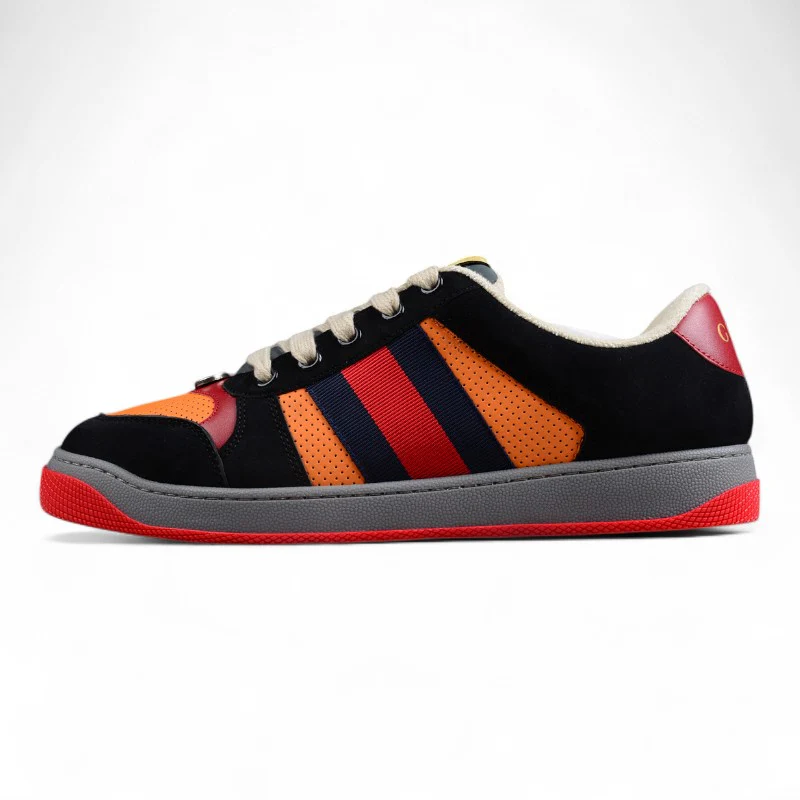 Gucci Screener Trainer, Orange Leather, Tiger Limited Edition - Sneaker Replica Workshop